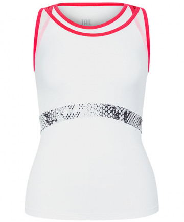 Tail Red Hot Double Layer Emprire Band Tank White TE2432-0001