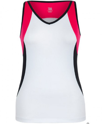 Tail Deco Judy V-Neck Colorblock Racerback Tank Begonia TX2275-608X