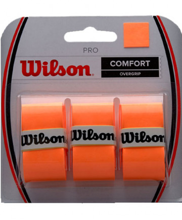 Wilson ProOvergrip Fluoro Orange 3 Pack WRZ4014OR