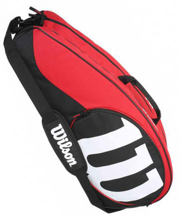 Wilson Match  II 6-Pack Racquet Bag Black/Red WRZ820606