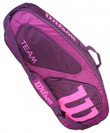 Wilson Team 2 Triple 3-Pack Bag Plum WTZ858603
