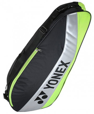 Yonex Club Series 3 Pack Racquet Bag Black/Lime BAG5523BL