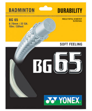 Yonex BG 65 Badminton String White BG65WH