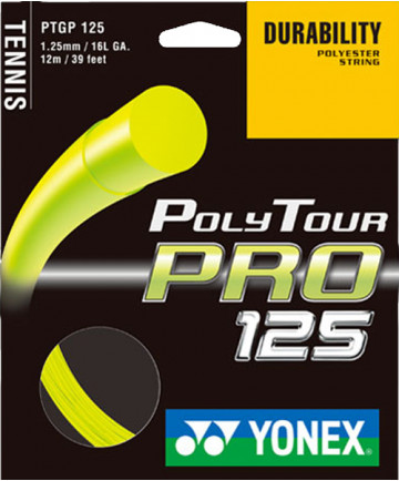 Yonex PolyTour Pro 16L 1.25MM String Yellow PTGP125