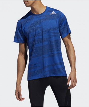 Adidas Men's Freelift Winterized Jacquard Tee-Collegiate Royal DZ7327