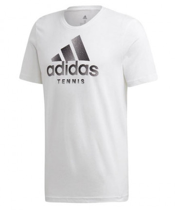Adidas Men's Tennis Graphic Tee-White EH5606