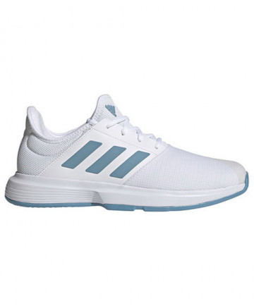Adidas Men's Gamecourt Shoes White/Blue FX1552