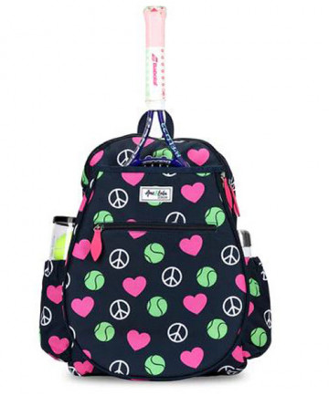 Ame & Lulu Kids Big Love Backpack- Peace Love Tennis BLTBP241