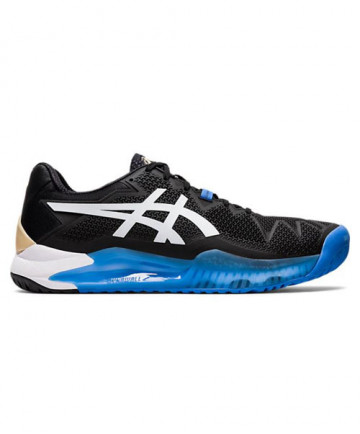 Asics Gel Resolution 8 WIDE 2E Men's Black/White/Blue 1041A113-001