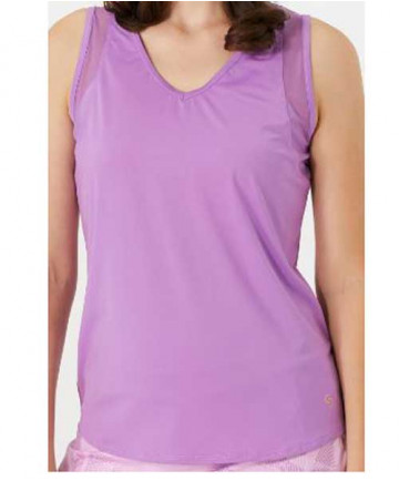 Cross Court Hyacinth V-Neck Tank-Lavender 8427-3131