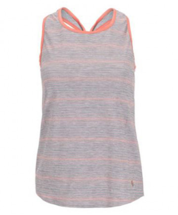 Cross Court Tamarin Print Knotted Racerback Tank-Print 8473-2256