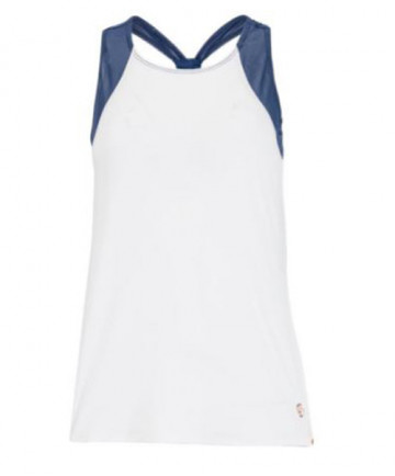 Cross Court Freeport Tank Top- White 8482-0110