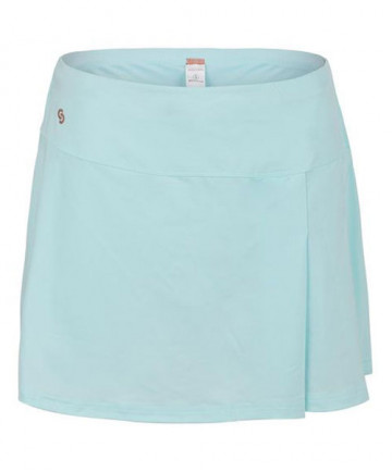 Cross Court Blue Abyss Side Pleat Skirt-Crystal Waters 8611-4511