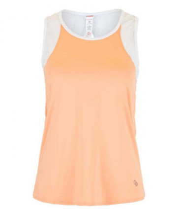 Cross Court Bellini Open Back Tank-Peach 8781-7687