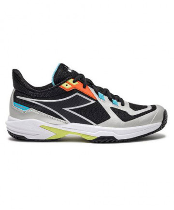 Diadora Trofeo 2 AG PKL Pickleball Shoe Men's Silver/Black 179104-D0945