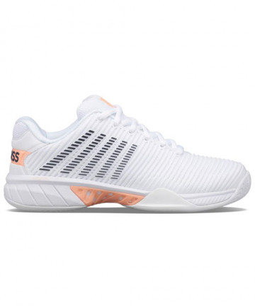 K-Swiss Hypercourt Express 2 Women's Tennis Shoes White/Peach/Grey 96613-172
