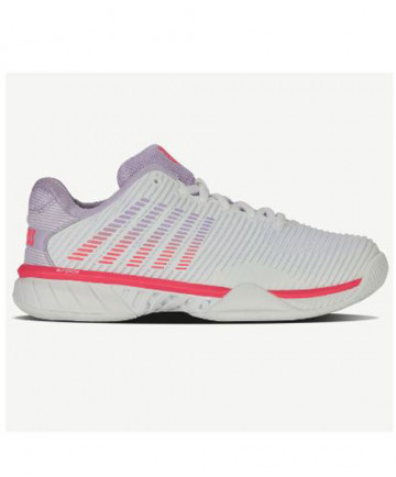 K-Swiss Hypercourt Express 2 Women's Tennis Shoe White/Orchid/Blaze 96613-182