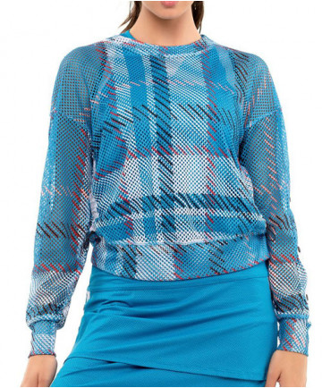 Lucky In Love Post A Plaid Checkin' Out Longsleeve-Print CT747-G64409