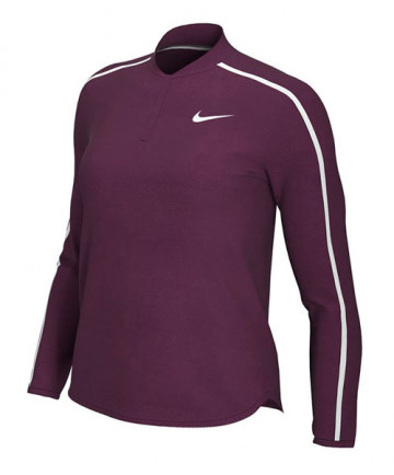 Nike Women's Court Dry Longsleeve-Bordeaux 939322-610