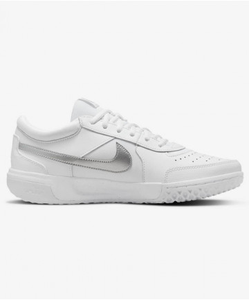Nike Women's Zoom Court Lite 3 Shoes White-Metallic Silver DH1042-101