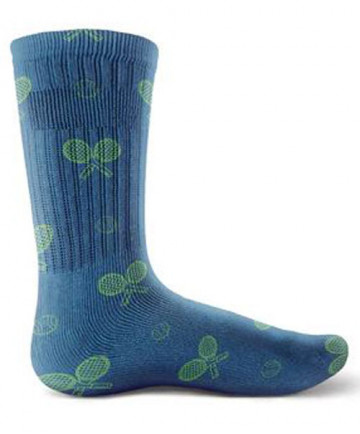 Racquet Inc. Men's Tennis Dress Socks-Night Match Blue RITG238