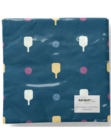 Racquet Inc. Pickleball Cocktail Napkins (20 pack) - Navy RITG253