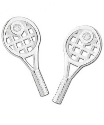 Racquet Inc Tennis Racquet Earrings-Silver RITG92