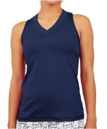 Sofibella UV Classic Racerback Tank-Navy 7001-NVY