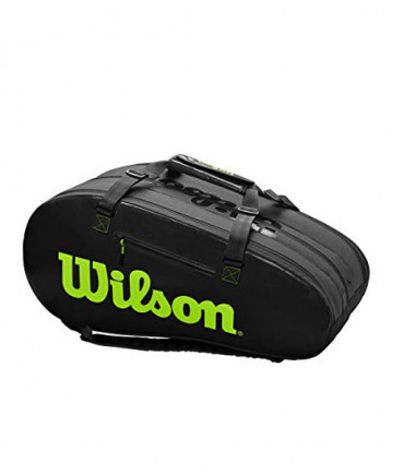 Wilson Super Tour 3 Comp Bag Black/Green WR8004101001