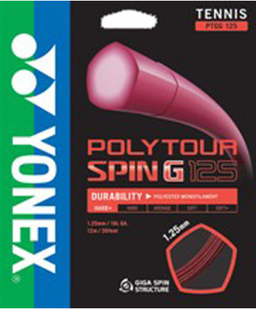Yonex Poly Tour Spin G 1.25 String Orange PTGG125OR