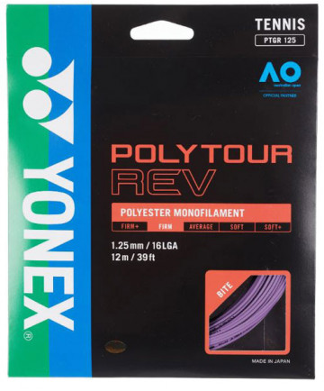 Yonex PolyTour Rev 16L 1.25- Purple PTGRV125PU