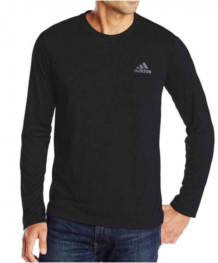 Adidas Men s Ultimate Long Sleeve Tee Black AA6638 SALE Men