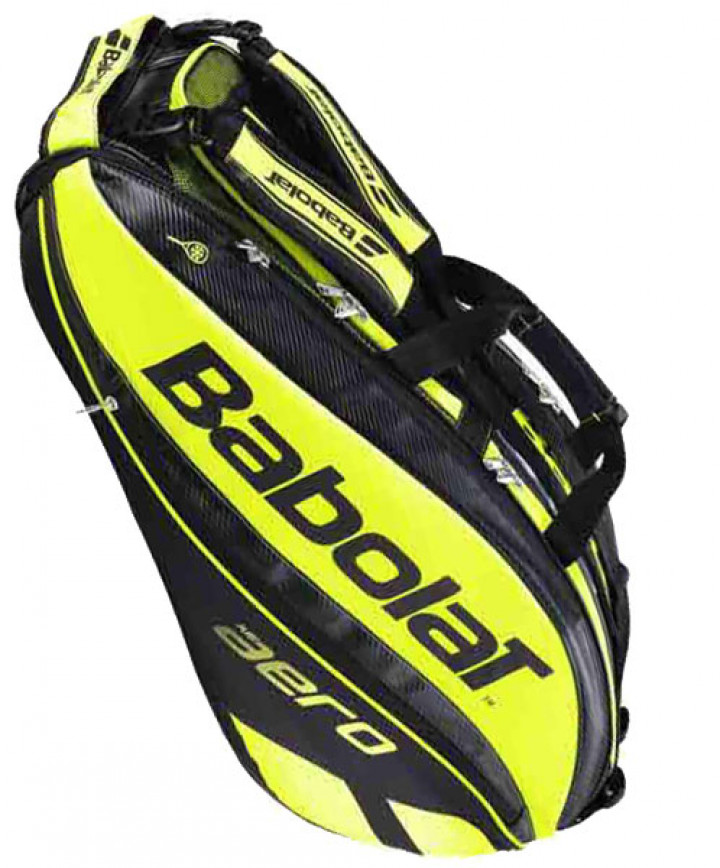 Babolat Pure Aero 9 Pack Bag 2015 Black Yellow 751115 142
