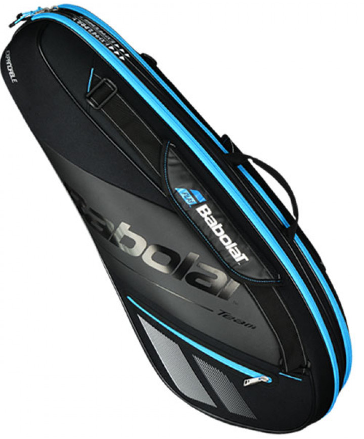 Babolat Racquet Holder Expandable Team Line Bag Black Blue 751156 136