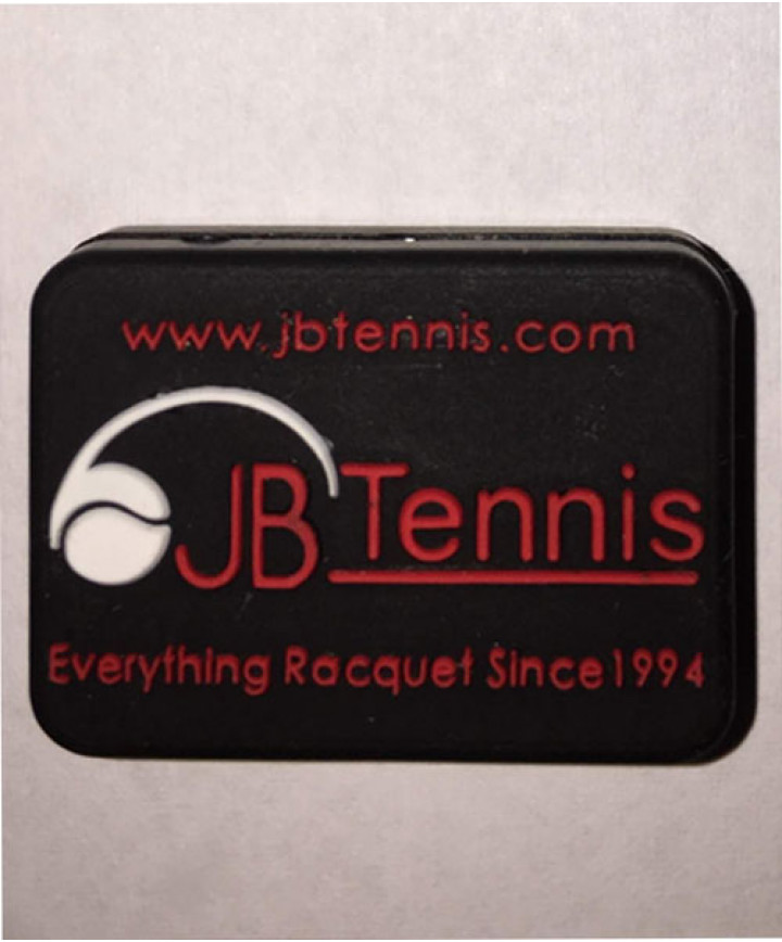 JB's Tennis String Dampener Rectangle Black/Red DAMPREBKRD
