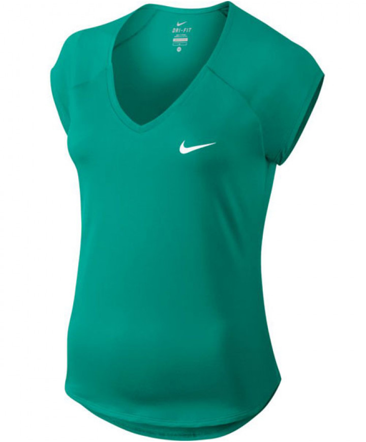 Nike Women s Pure Tennis Top Neptune Green 728757 370 Apparel