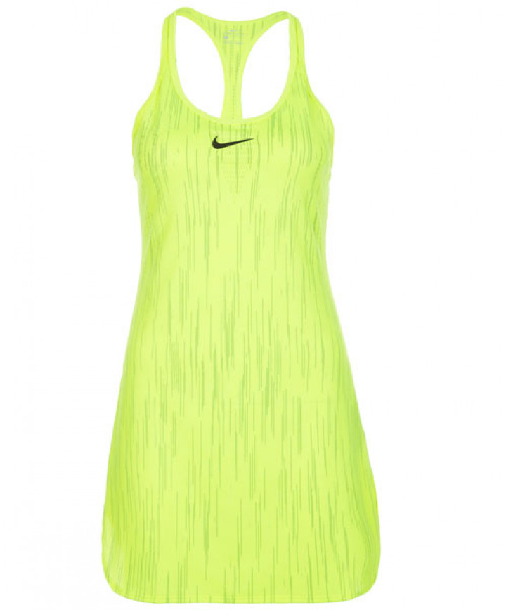 Nike Women's Dry Slam Tennis Dress Volt 800930-702