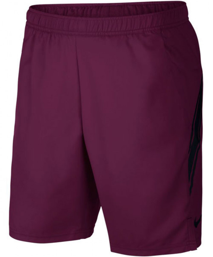 bezoeker Uitroepteken component Nike Men's Court Dry 9 Inch Shorts Bordeaux 939265-609