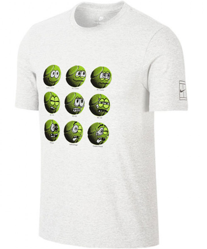 Nike Men s Tennis Balls Tee White AA0843 100 Men 19 Under