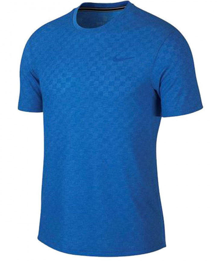 Nike Men s Court Challenger Short Sleeve Top Signal Blue AJ8202