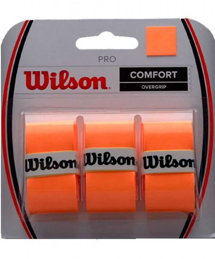 Orange Wilson WRZ4014OR Tennis Racquet Over Grip Pack of 3 