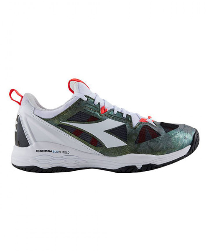 Diadora Speed Blushield Fly 2 AG Men's Grey/Green/Red 175584-C6288 - Shoes