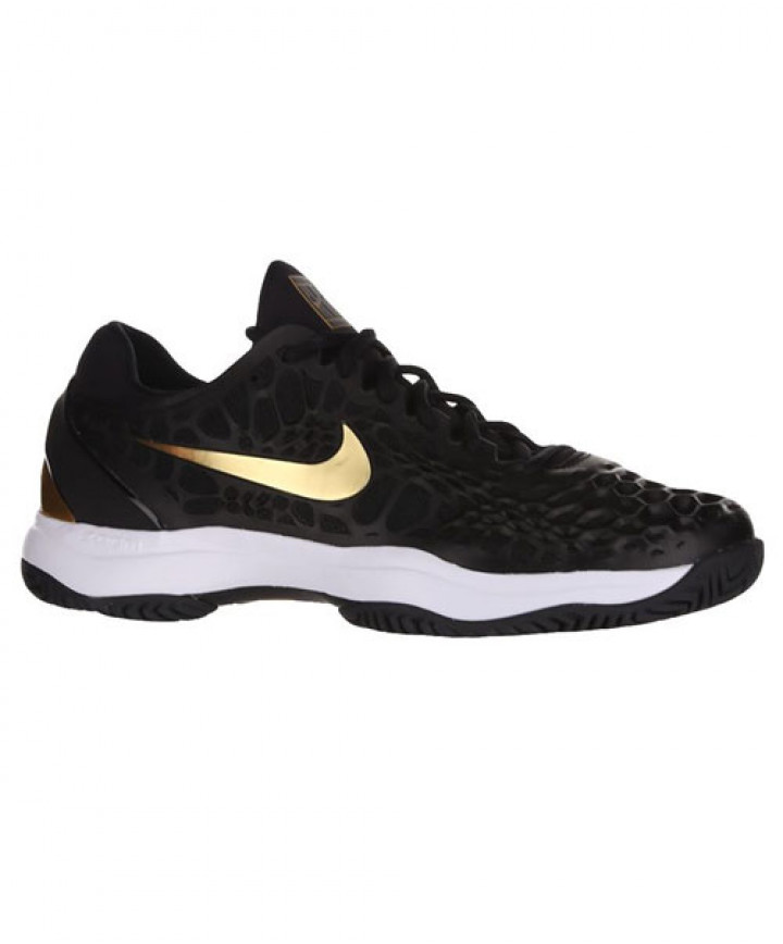 Nike Zoom Cage 3 HC Men s Black Gold 918193 012 Shoes
