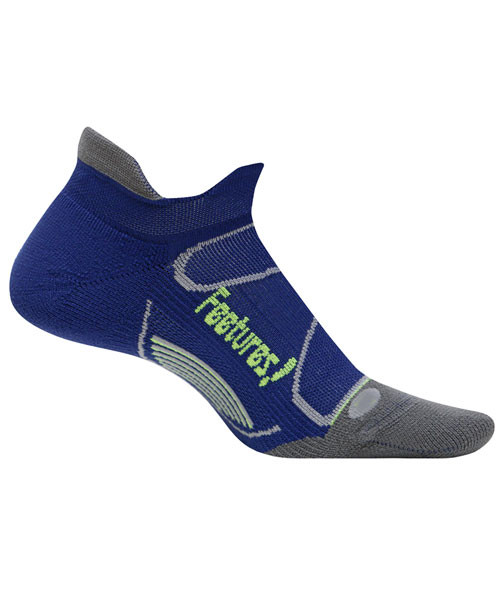 Feetures! Elite Light Cushion No Show Tab Navy Socks, Medium