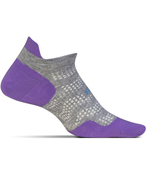 Feetures! HP Ultra Light No Show Tab Viola Socks, Medium FA551572