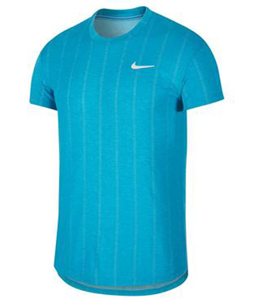 Nike Men s Court Challenger Short Sleeve Top Neo Turquoise CI9146 425