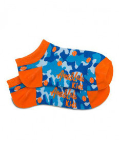 Ame & Lulu Kids' Happy Feet Socks-Blue Camo HFSBC