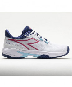 Diadora Trofeo 2 AG PKL Pickleball Shoe Women's White/Blue/Pink 179105-D0257