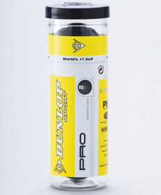 Dunlop Pro Double Yellow Dot Squash Balls T700070