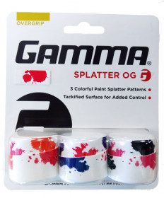 Gamma Splatter Overgrips 3 Pack Assorted AGSOG